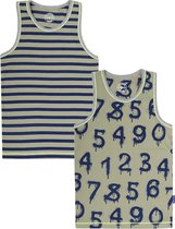 Claesen's hemdje jongen Numbers 2-pack maat 104-110