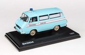 Skoda 1203 Minibus Communistische Politie 1974 Licht Blu