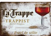 La Trappe bier Reclamebord van metaal METALEN-WANDBORD - MUURPLAAT - VINTAGE - RETRO - HORECA- BORD-WANDDECORATIE -TEKSTBORD - DECORATIEBORD - RECLAMEPLAAT - WANDPLAAT - NOSTALGIE