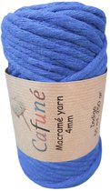 Cafuné Macramé Garen-4mm-55m Per Bundel-Indigo-Enkel Gedraaid