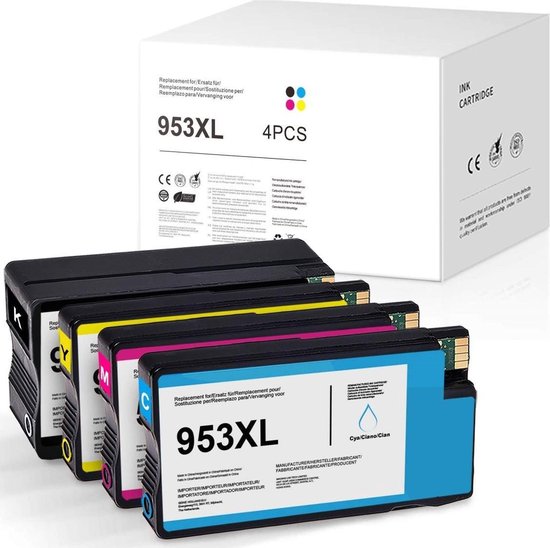 Cartouches d'encre compatibles G&G 953 XL HP 953XL 953 XL (5 Multipack)  pour HP