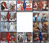 Kerstkaarten – 100 Stuks - 10 x 14 cm – 20 Designs - K-145