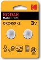 KODAK Max Lithium CR2450 - 2 stuks