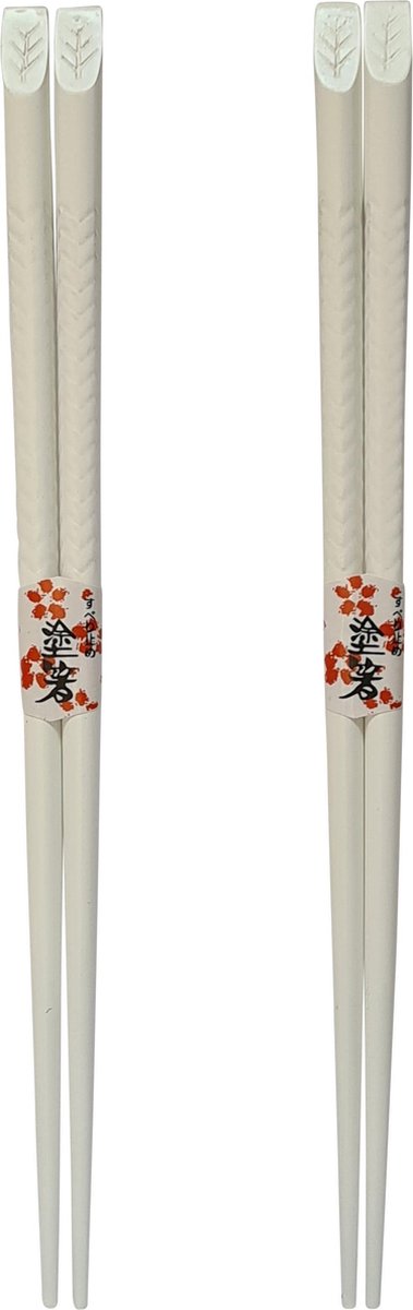 DongDong - Eetstokjes Japanse stijl - 2 paar - Gekerfd motief