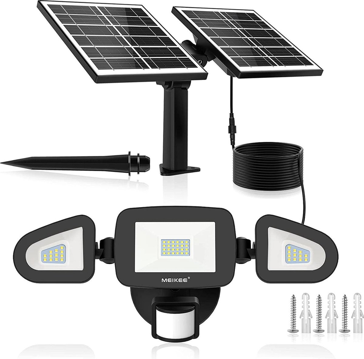 Aigostar LED schijnwerper zwart met sensor 20W IP65 6500K Aigostar LED schijnwerper zwart met sensor 20W IP65 6500K