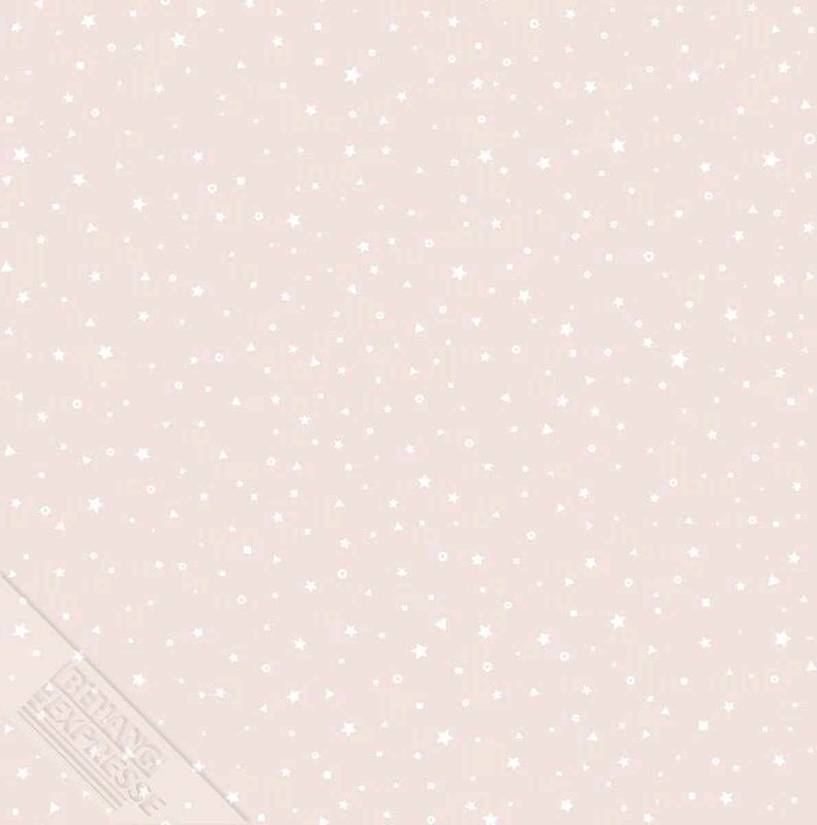 INGK Behang - Puck & Rose - Kinderbehang - Sterren Klein Roze