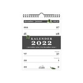 Hobbit spiraalkalender A5 2022 - ringband - A5 formaat - week op 1 pagina - type D3 - junglebladeren