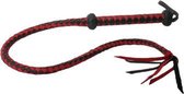 Premium Red And Black Leren Zweep - BDSM - SM toys