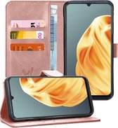 Oppo A91 - Bookcase Roségoud - Portemonnee Hoesje