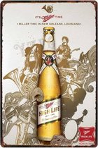 Retro Muur Decoratie uit Metaal Miller Bier 20x30cm DU-8164