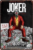 Retro Muur Decoratie uit Metaal The Joker 20x30cm DU-6852