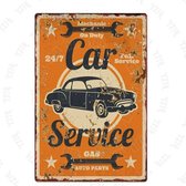 Retro Muur Decoratie uit Metaal Vintage Garage Sign 20x30cm XP-90