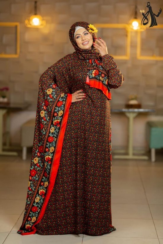 Gebedskleding vrouwen jilbab Prayer dress Gebedsjurk met hoofddoek Abaya XL/XXL
