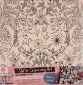 Colouring art set - Canvas kleuren - Kleuren - Canvas - Inkleuren - Kleurcanvas - Kleurplaat - Glitter - Vogel - Set met Twinmarkers - Art stiften - Professioneel markersset - Dual-tip Marker