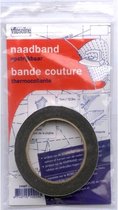 VLIESELINE NAADBAND - 1 cm/12.5 m - ZWART - PER PAKJE.