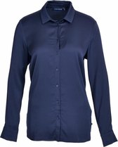 River Woods Lossere klassieke blouse in blauw