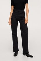 Mango Broek Katoenen Straight Fit Broek 17066715 99 Dames Maat - W36