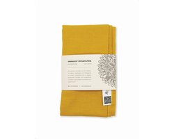 Product afbeelding van Doorgeef Inpakpapier - Furoshiki - Duurzaam cadeau - Geel - Size S