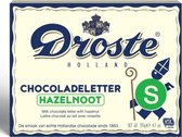 Droste Chocoladeletter Hazelnoot 135 gram | Letter S