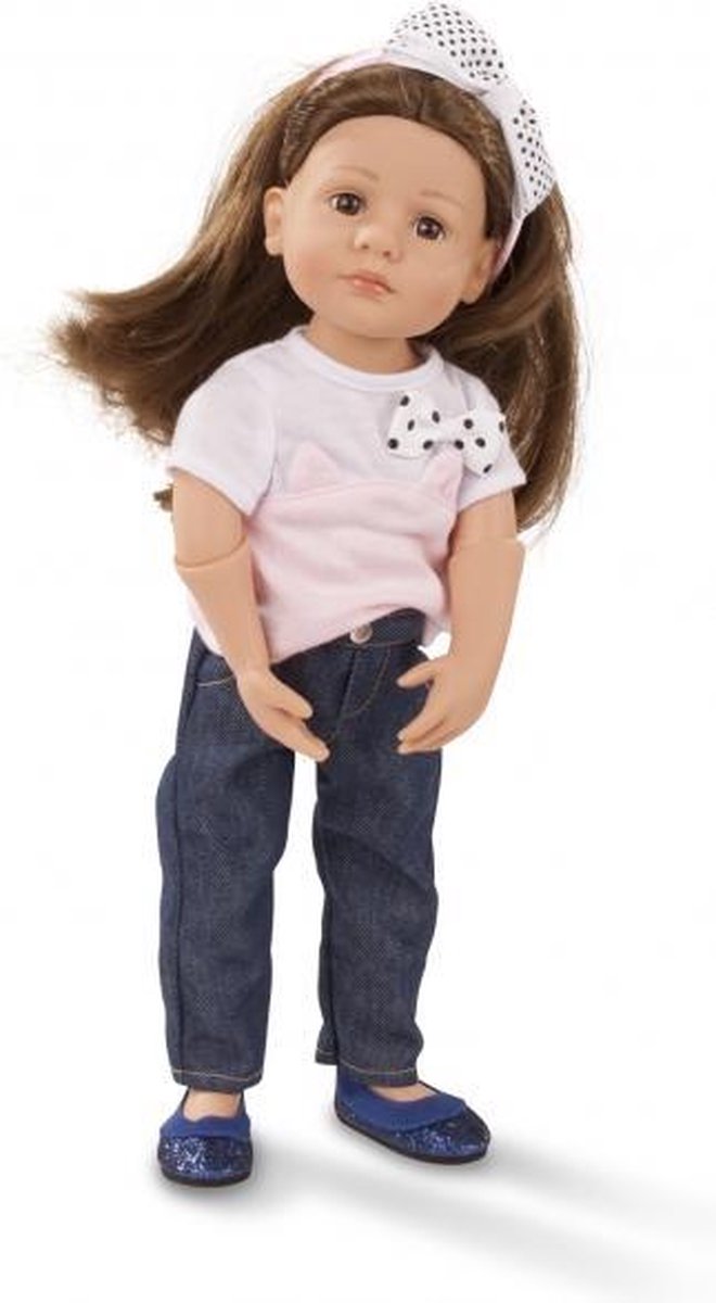 Götz poppenkleding combi denim kat voor XM (36cm) serie van Götz — afbeelding 2