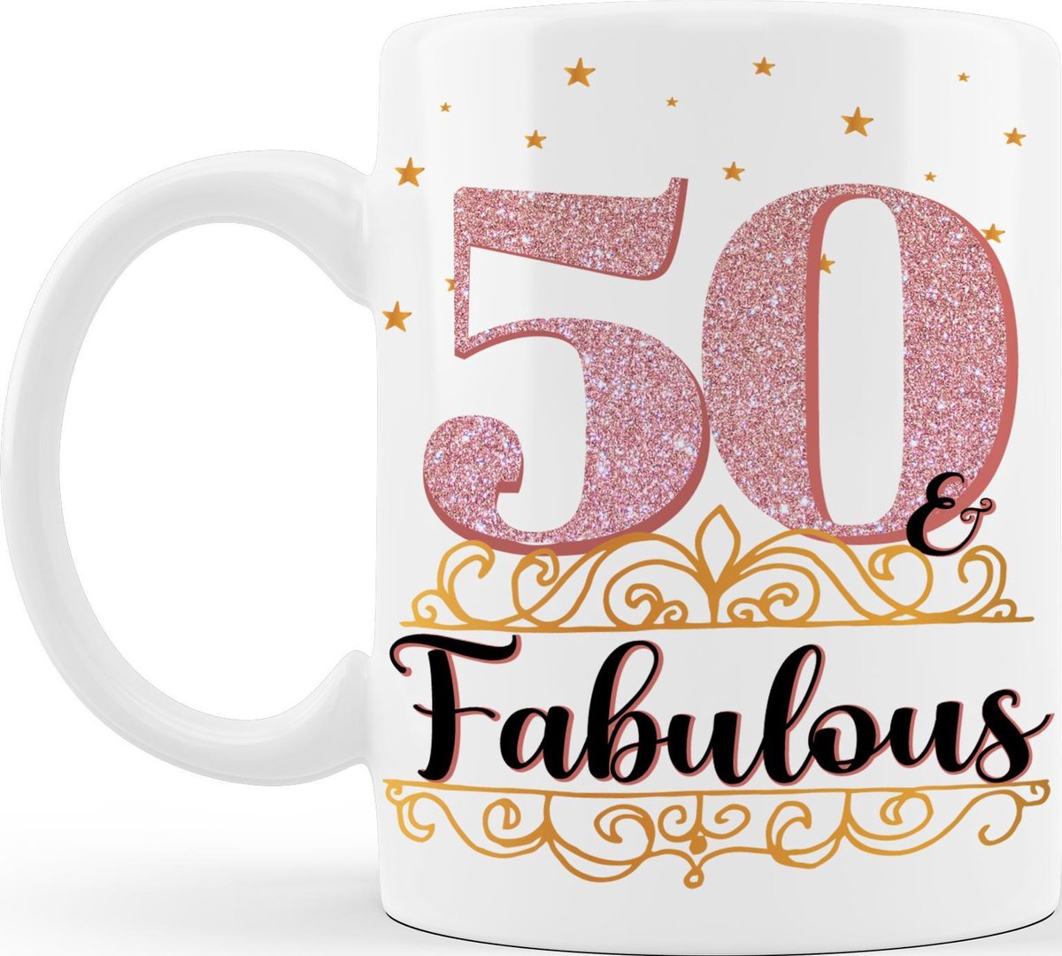 50 and Fabulous - Verjaardagsmok - 50 jaar - Verjaardagscadeau - Gratis cadeau inpak service