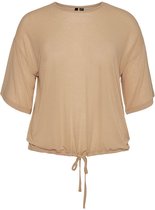 VERO MODA CURVE LONIE SS DRAWSTRING TOP NOMAD