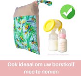 Stijlvolle luiertas - waterdicht - 30 x 40 cm - wetbag - luierzak - 2 compartimenten - houdt nat en droog gescheiden - ook voor sport, zwemmen of reizen