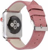 Luxe Lederen Armband Bandje Geschikt Voor Apple Watch Series 1/2/3/4/5/6//7/SE 42/44/45 mm Horloge - 42mm/44mm/45mm iWatch Sportband Armband Polsband Strap Band - Sport Watchband -