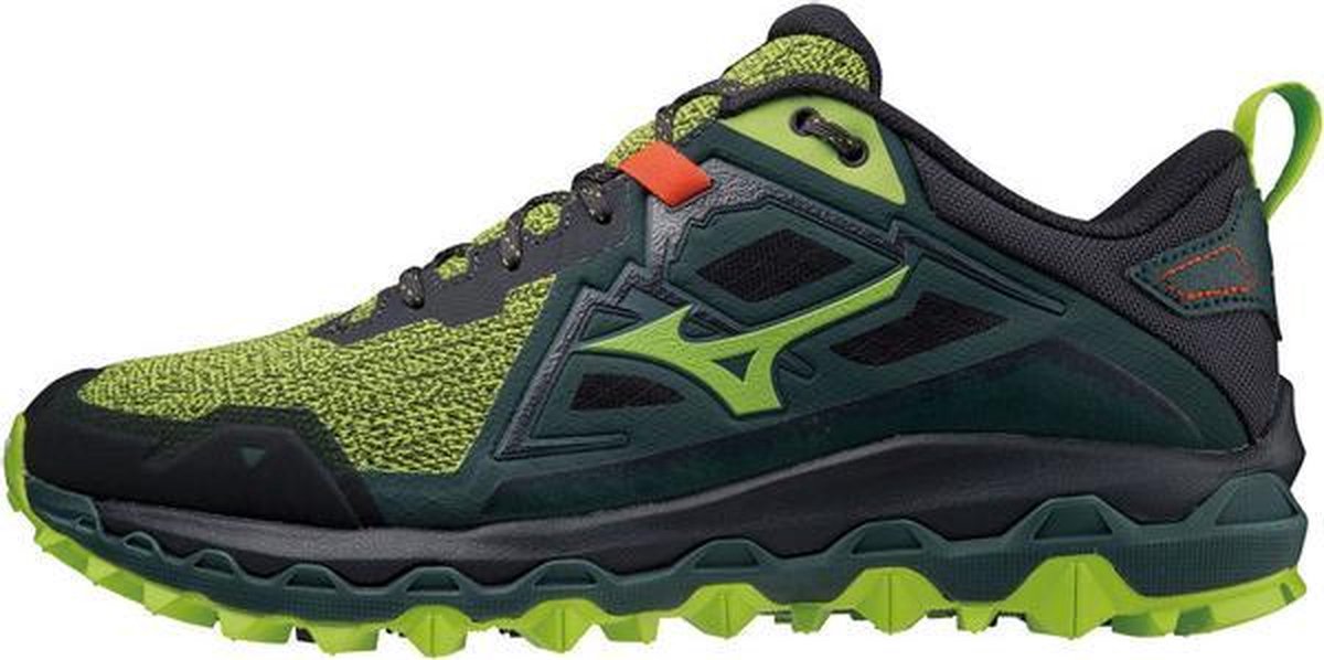 Mizuno Wave Mujin 8 Heren - Sportschoenen - zwart/groen - maat 44.5
