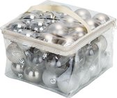 Veluw Kerstballen Kunststof - Mix Champagne - Ø6cm - Set van 48