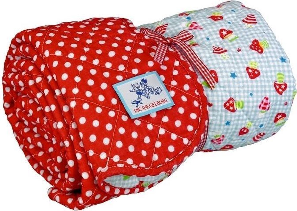 BabygelukSpiegelburgGestikte deken Speelkleed Paddenstoel