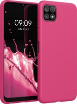 kwmobile telefoonhoesje voor Samsung Galaxy A22 5G - Hoesje voor smartphone - Back cover in neon roze