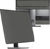 kwmobile hoes voor 27-28" Monitor - PC cover met 2 vakken aan de achterzijde - Monitor beschermhoes in donkergrijs