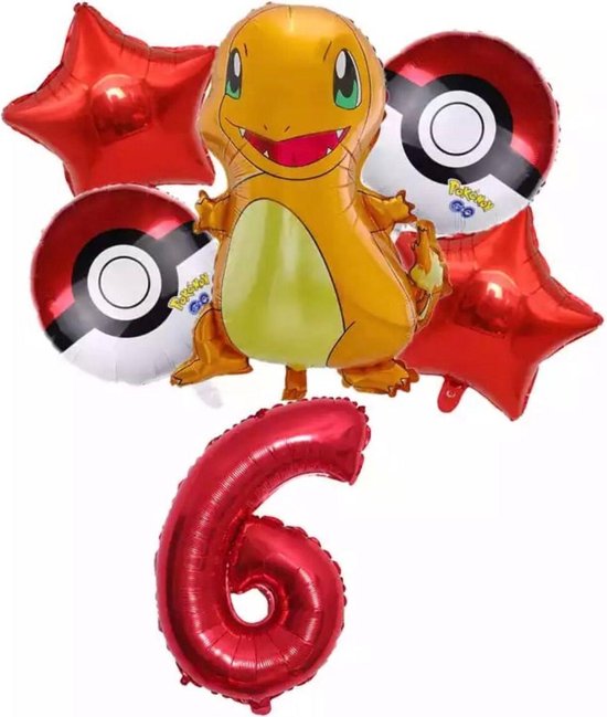 Pokemon Charmander Ballonpakket Droom Thema Party Decoratie nummer 6