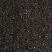 Ambiente - Elegance Black servetten - Zwart - 3-laags - 100% FSC - 33x33cm