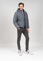 DEELUXE Gewatteerde jas met capuchon EDDY Light Grey