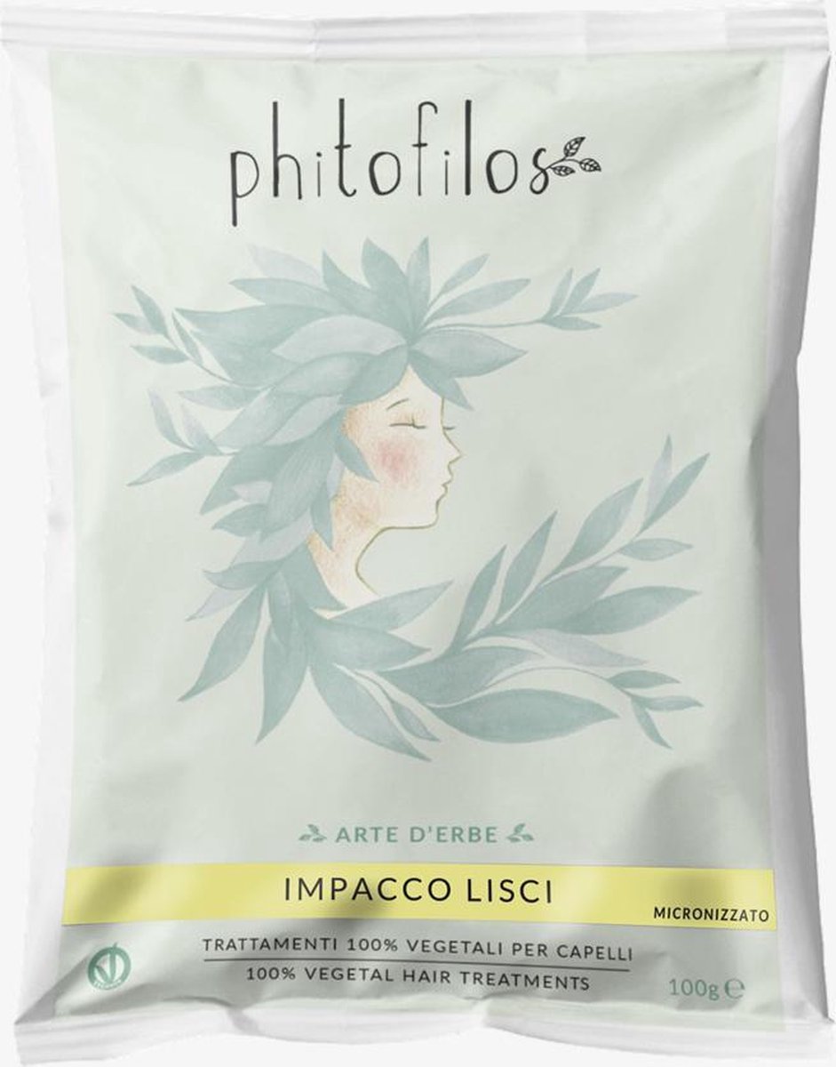 Phitofilos gecertificeerde biologische gladmakende haar masker, 100gr