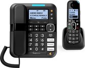 Amplicomms BT1580 Combo bureau en draadloos telefoon groot lcd display - grote toetsten - luid bel signaal - luid gespreksvolume