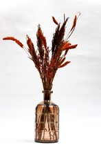 Vaas Terra | Home Styling Box | MrsBloom | Terracotta | Droogbloemen | 14x28 cm | 4 seizoenen