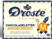 Droste Chocolade Letter Melk Karamel Zeezout 135 gram - Letter M