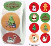 Premium Paintings - Stickers op rol - Kerststickers - Stickervellen - Sticker - Beloningsstickers - 500 stuks - Kinderen - Volwassenen - Bullet Journal - Kerst