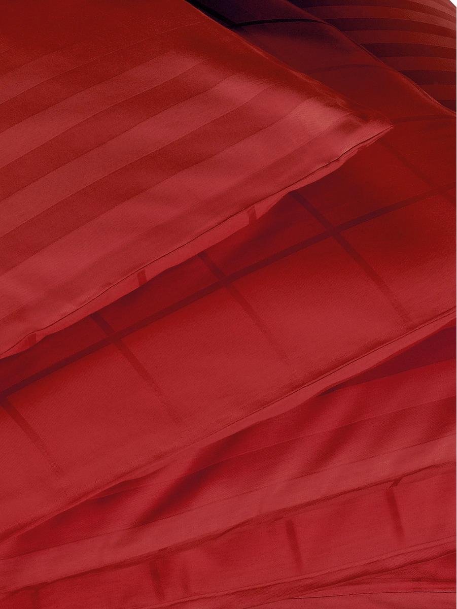 De Witte Lietaer Dekbedovertrek Katoen Satijn Zygo - Lits Jumeaux - 240 x 220 cm - Rood