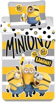 Minions 2 Banana dekbedovertrek - Eenpersoons - 140 x 200 cm - Katoen