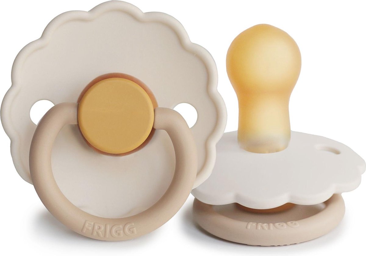Goedkoopste Frigg fopspeen - maat 1 0-6 maanden - 1 stuk - Daisy - chamomile