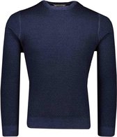 Gran Sasso  Trui Blauw Getailleerd - Maat XL  - Heren - Herfst/Winter Collectie - Wol