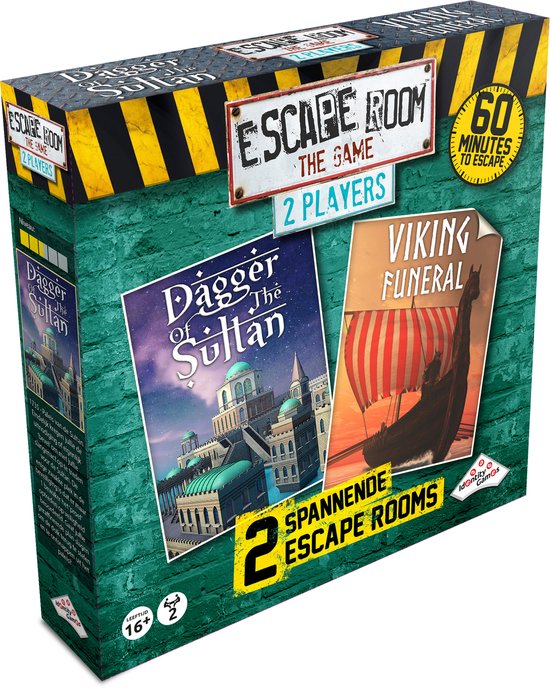 Bordspel: Escape Room The Game voor 2 spelers - Dagger of the Sultan & Viking Funeral - Breinbreker, van het merk Identity Games