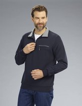 Sweatshirt met rits, kleur marine, maat XL
