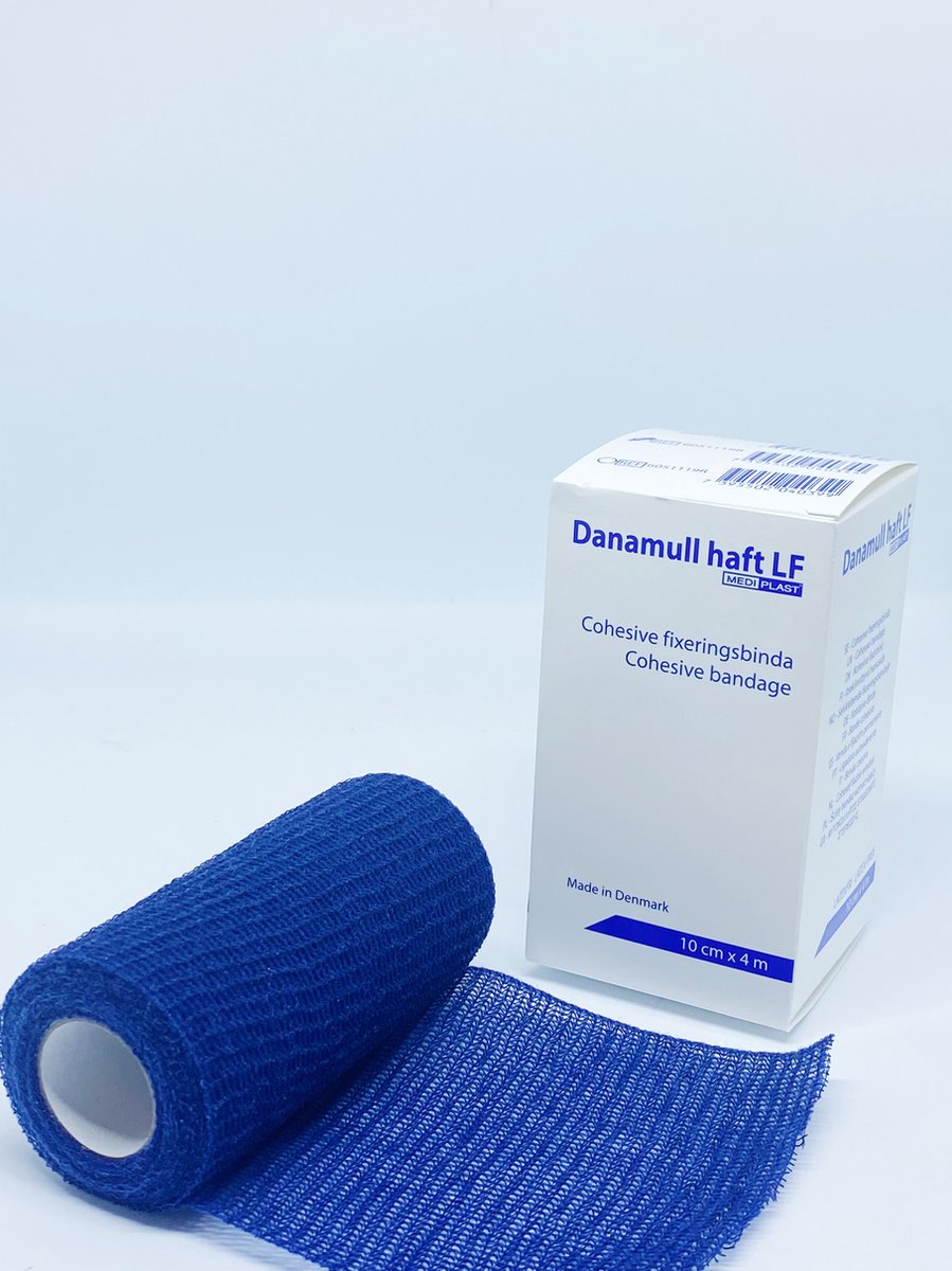 Danamull Haft Zelfklevend Fixatiewindsel blauw 10cm x 4m - 5 stuks