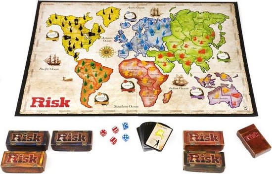 Thumbnail van een extra afbeelding van het spel Spellenbundel - 2 Stuks - Risk & Monopoly Valsspelerseditie
