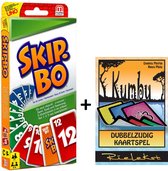 Skip-Bo - Kaartspel + Kumbu Kaartspel - 45 unieke dubbelzijdige kaarten - Dubbel zo leuk - Dubbel zo spannend - Educatief spel - Verbetert het geheugen en rekenvaardigheid - Van de makers van Speelgoed van het jaar 2018 - voor kinderen en volwassenen